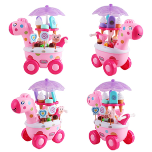 ماشین برقی آب نبات بستنی فروشی مدل زرافه Candy Ice Cream Car -اسباب بازی